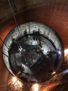 江蘇常熟發電有限公司#1.2煙囪防腐改造工程施工